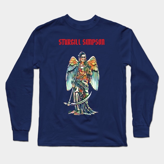 Devil Angel Sturgill Simpson Long Sleeve T-Shirt by Katab_Marbun